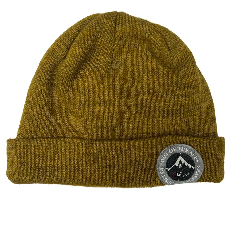 Chillaz Beanie‎ Hat Mustard Yellow Alpaca Wool Blend Outdoor Adventure
